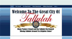 Desktop Screenshot of cityoftallulah.org