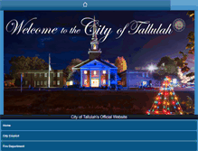 Tablet Screenshot of cityoftallulah.org